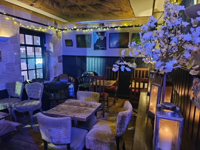 Easter in the main room at Coffee Aroma.